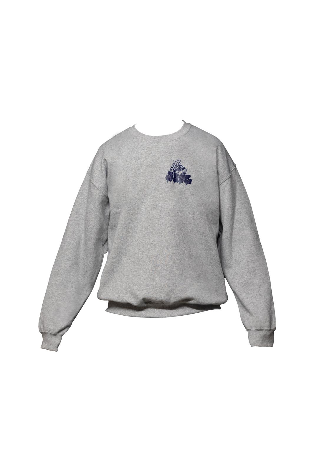 STREET BOMBER grey crewneck sweatshirt