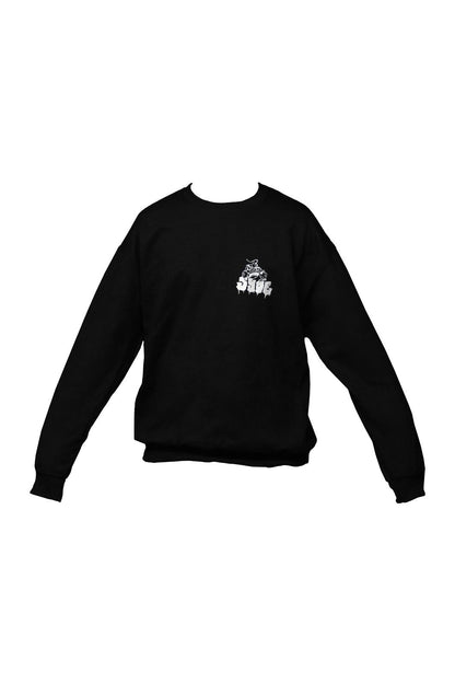 STREET BOMBER black crewneck sweatshirt